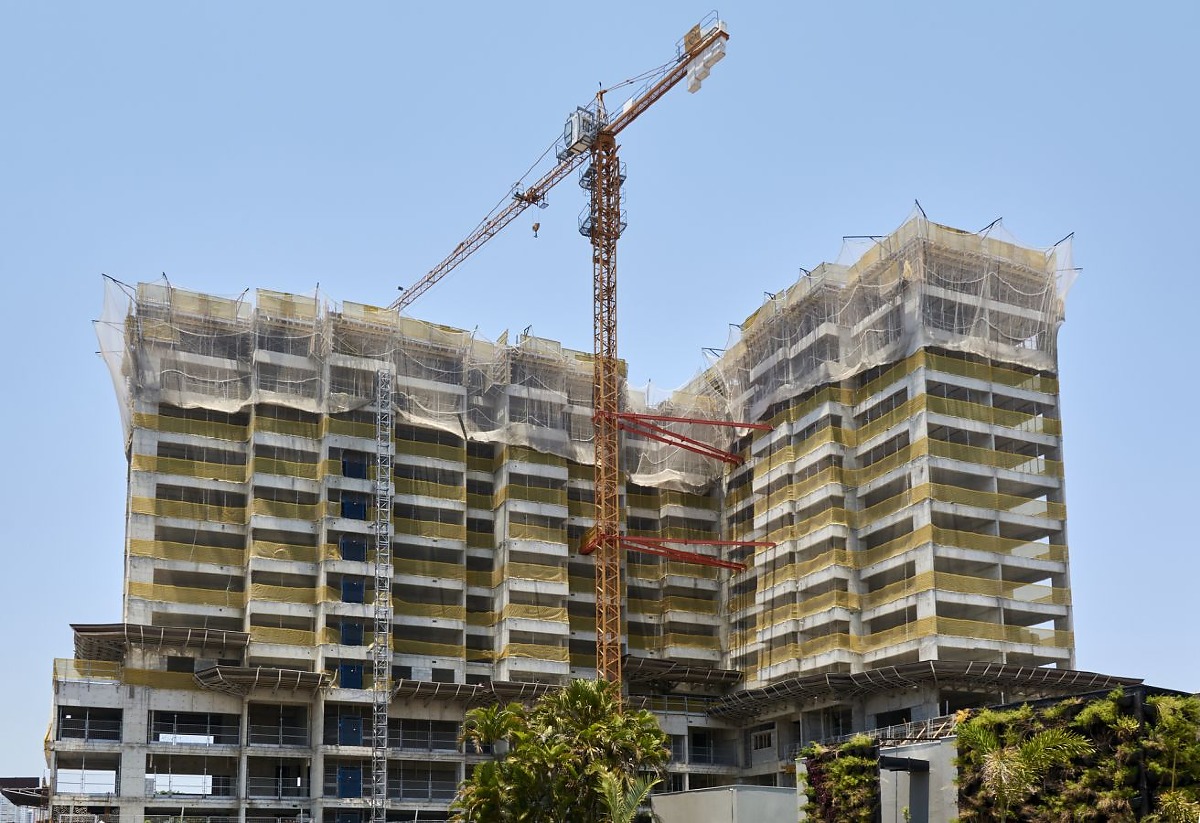 Construcao civil predio andaime construtor
