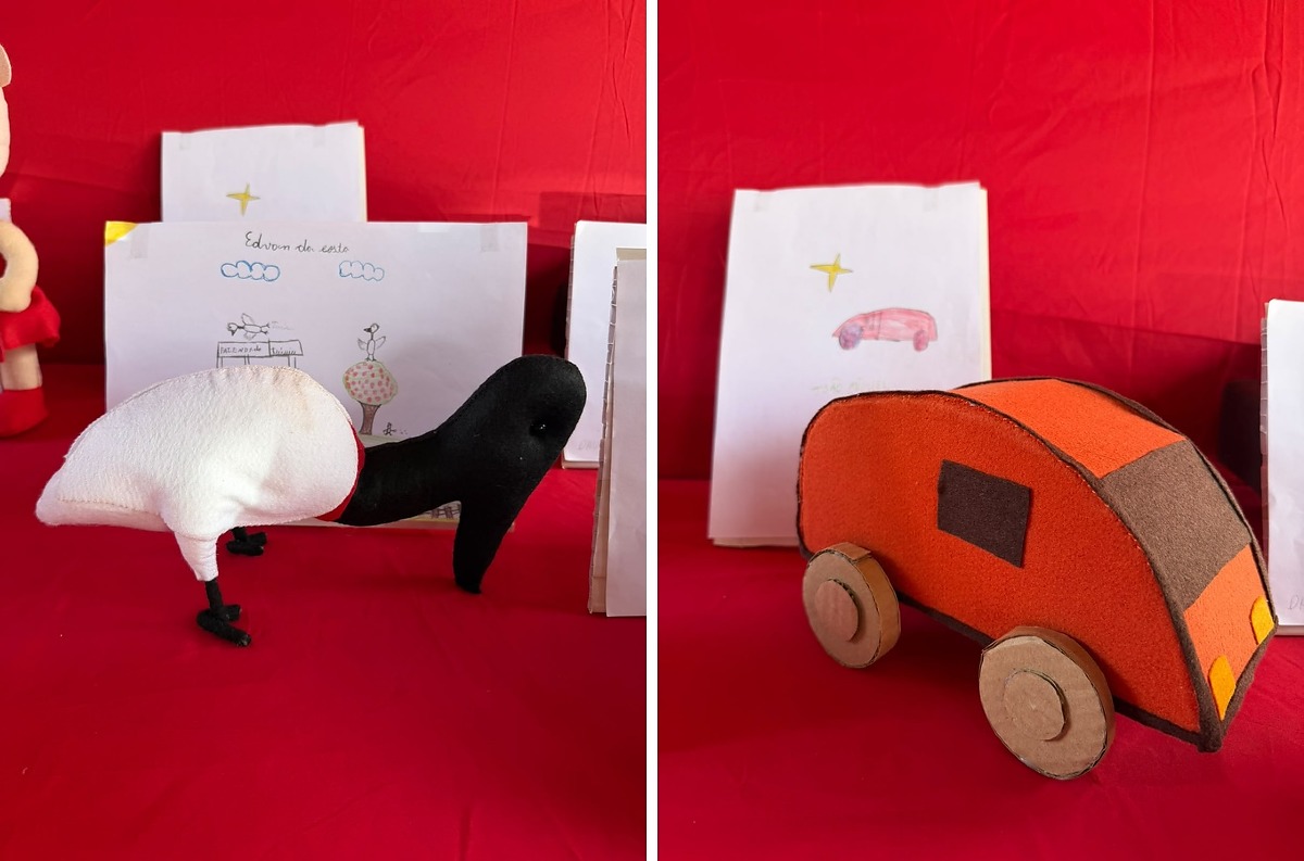 Imaginarte, projeto, desenhos de crianças, bonecos, poconé